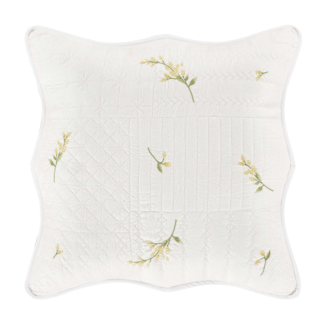 Sandra White Square Decorative Throw Pillow By J Queen Throw Pillows By J. Queen New York
