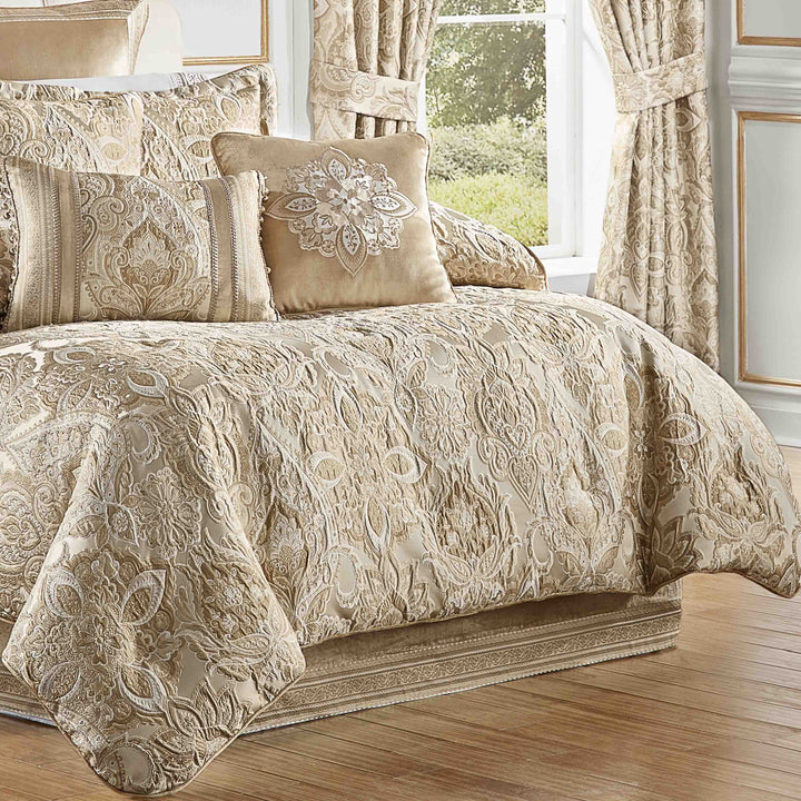 Sandstone Beige 4-Piece Comforter Set Comforter Sets By J. Queen New York