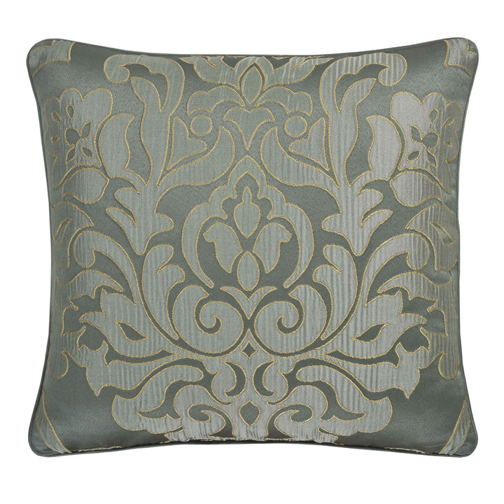 Santino Jade Square Decorative Throw Pillow 20" x 20" Throw Pillows By J. Queen New York