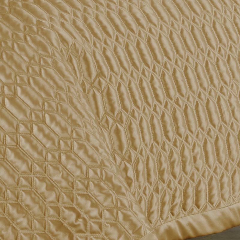Satinique Gold Coverlet By J Queen Latest Bedding