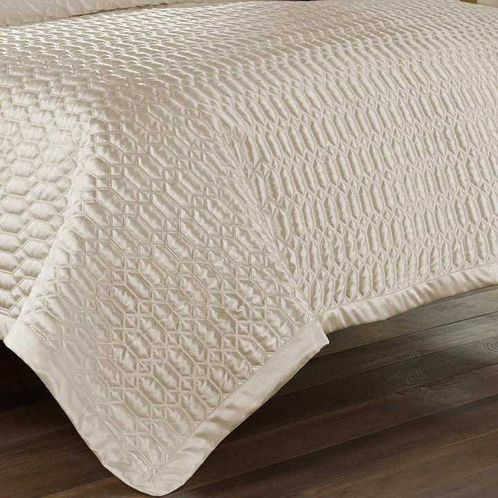 Satinique Natural Coverlet By J Queen Coverlet By J. Queen New York