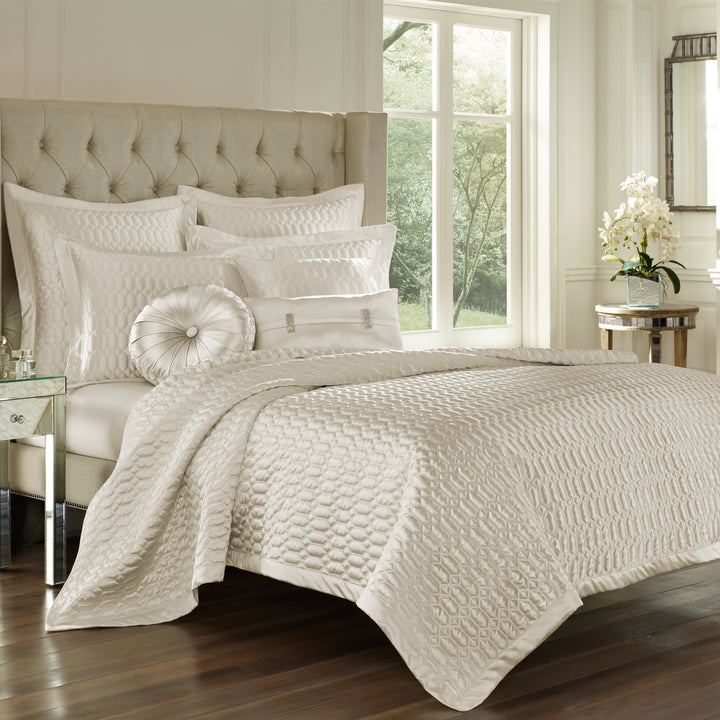 Satinique Natural Coverlet By J Queen Coverlet By J. Queen New York