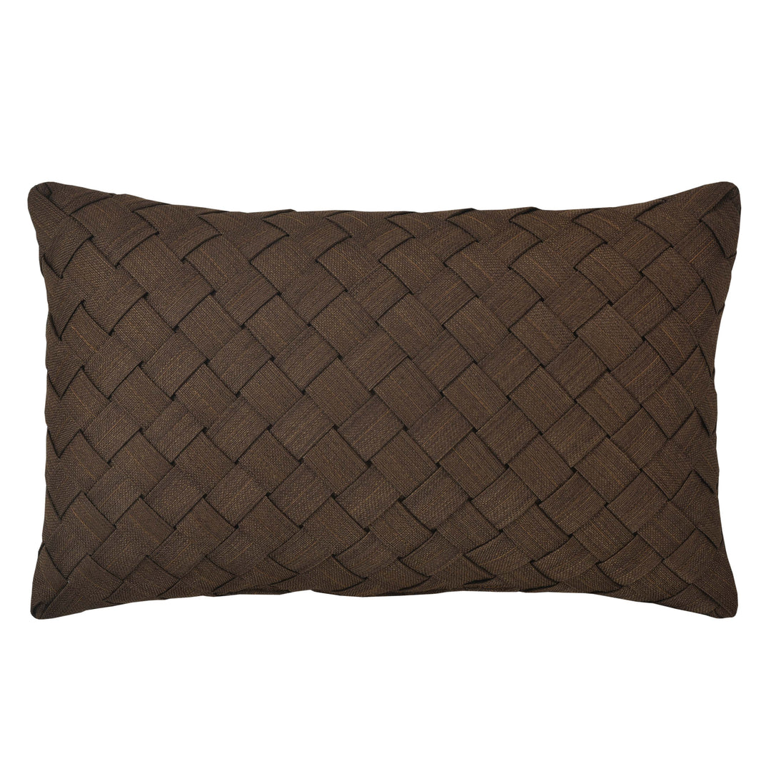 Sayre Chocolate Boudoir Decorative Throw Pillow 21" x 12" Throw Pillows By J. Queen New York