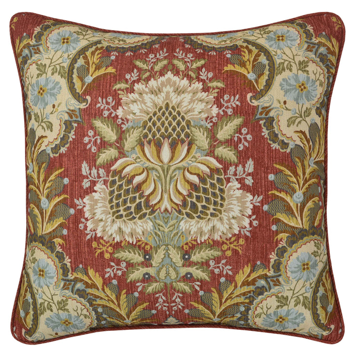 Sayre Spice Square Decorative Throw Pillow 20" x 20" Throw Pillows By J. Queen New York
