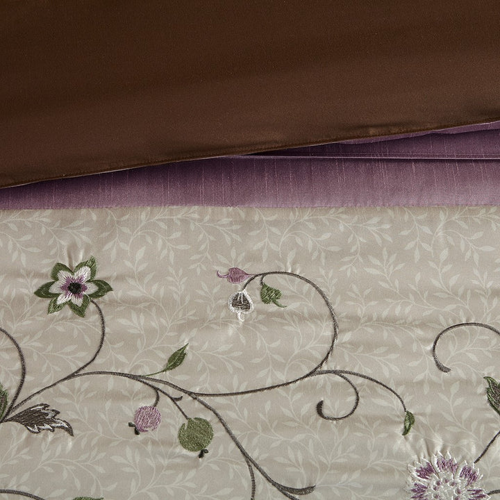Serene Purple 7-Piece Comforter Set Comforter Sets By JLA HOME/Olliix (E & E Co., Ltd)