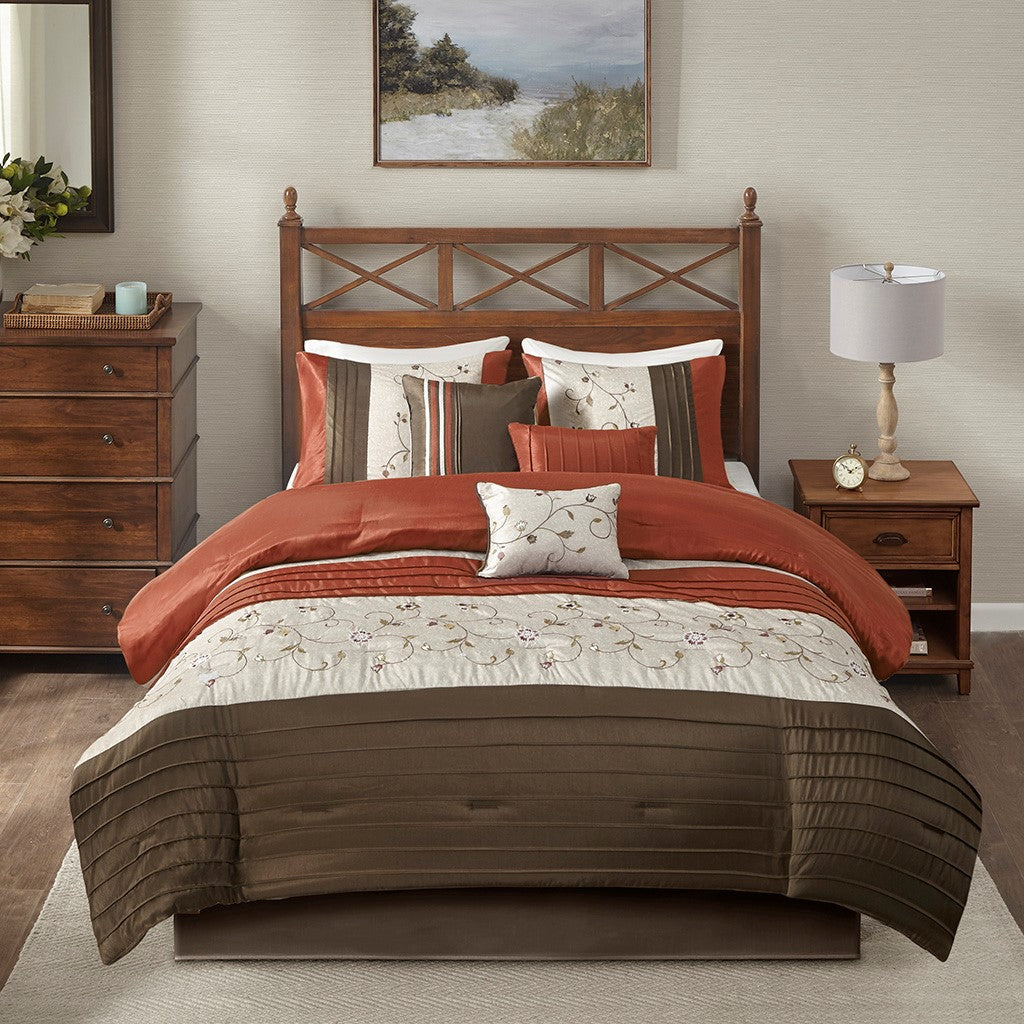 Serene Spice 7-Piece Comforter Set Comforter Sets By JLA HOME/Olliix (E & E Co., Ltd)