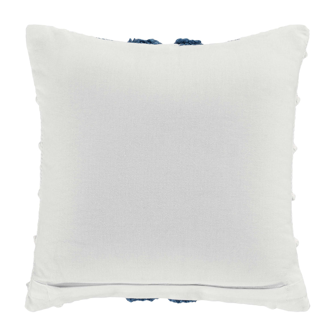 Serenity White Square Decorative Decorative Throw Pillow 18" x 18" By J Queen Throw Pillows By J. Queen New York