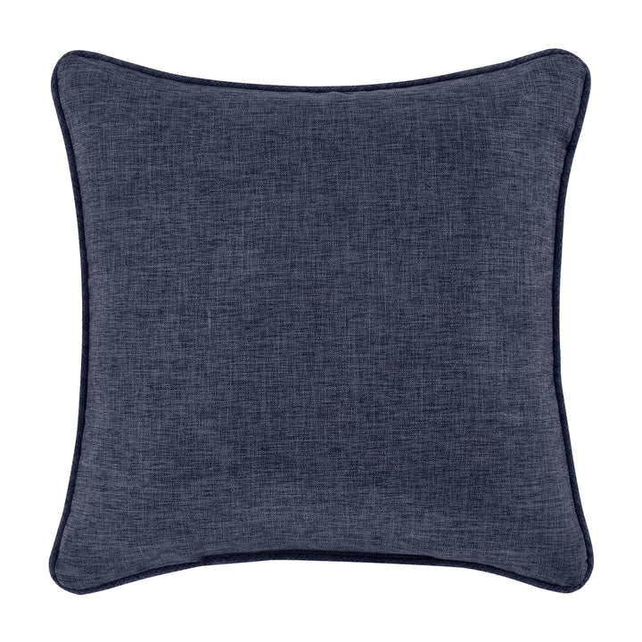 Shelburne Indigo Square Decorative Throw Pillow 16" x 16" By J Queen Throw Pillows By J. Queen New York