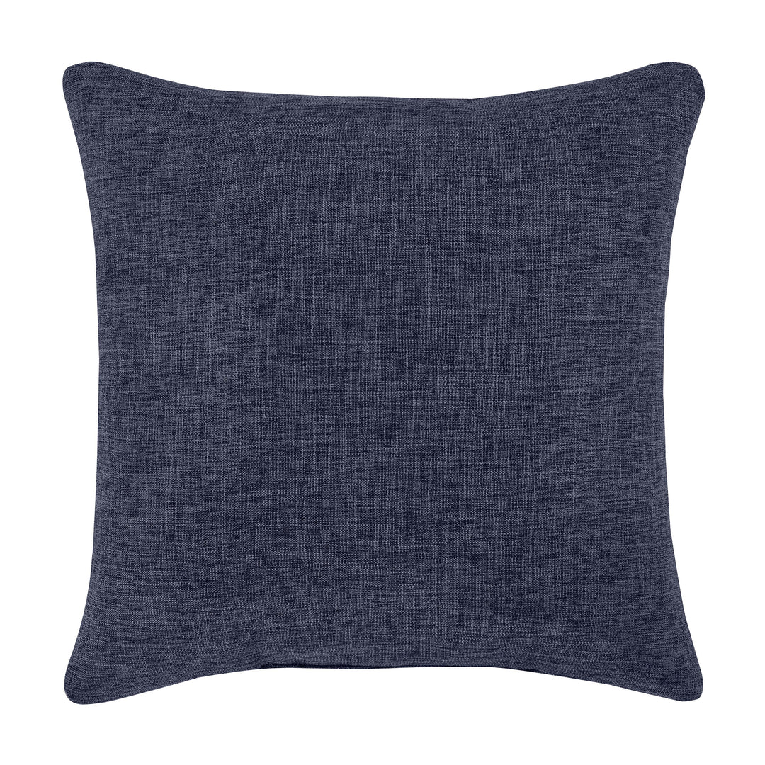 Shelburne Indigo Square Decorative Throw Pillow 18" x 18" By J Queen Throw Pillows By J. Queen New York