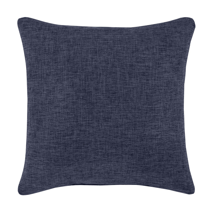 Shelburne Indigo Square Decorative Throw Pillow 18" x 18" By J Queen Throw Pillows By J. Queen New York