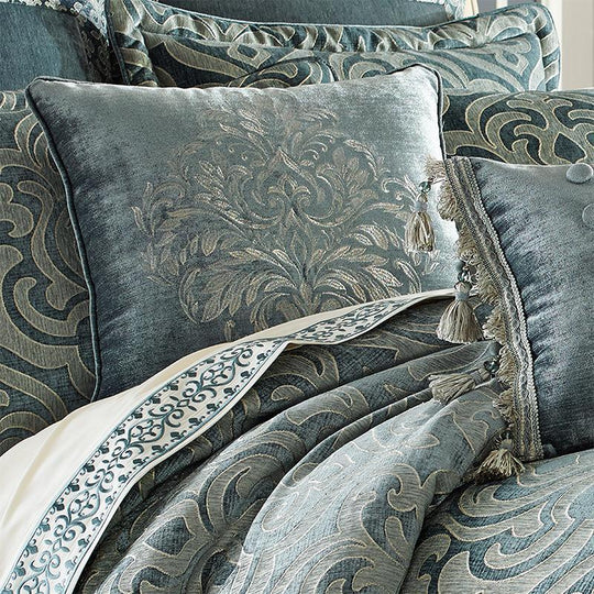 Sicily Teal 4Piece Comforter Set By J Queen Latest Bedding