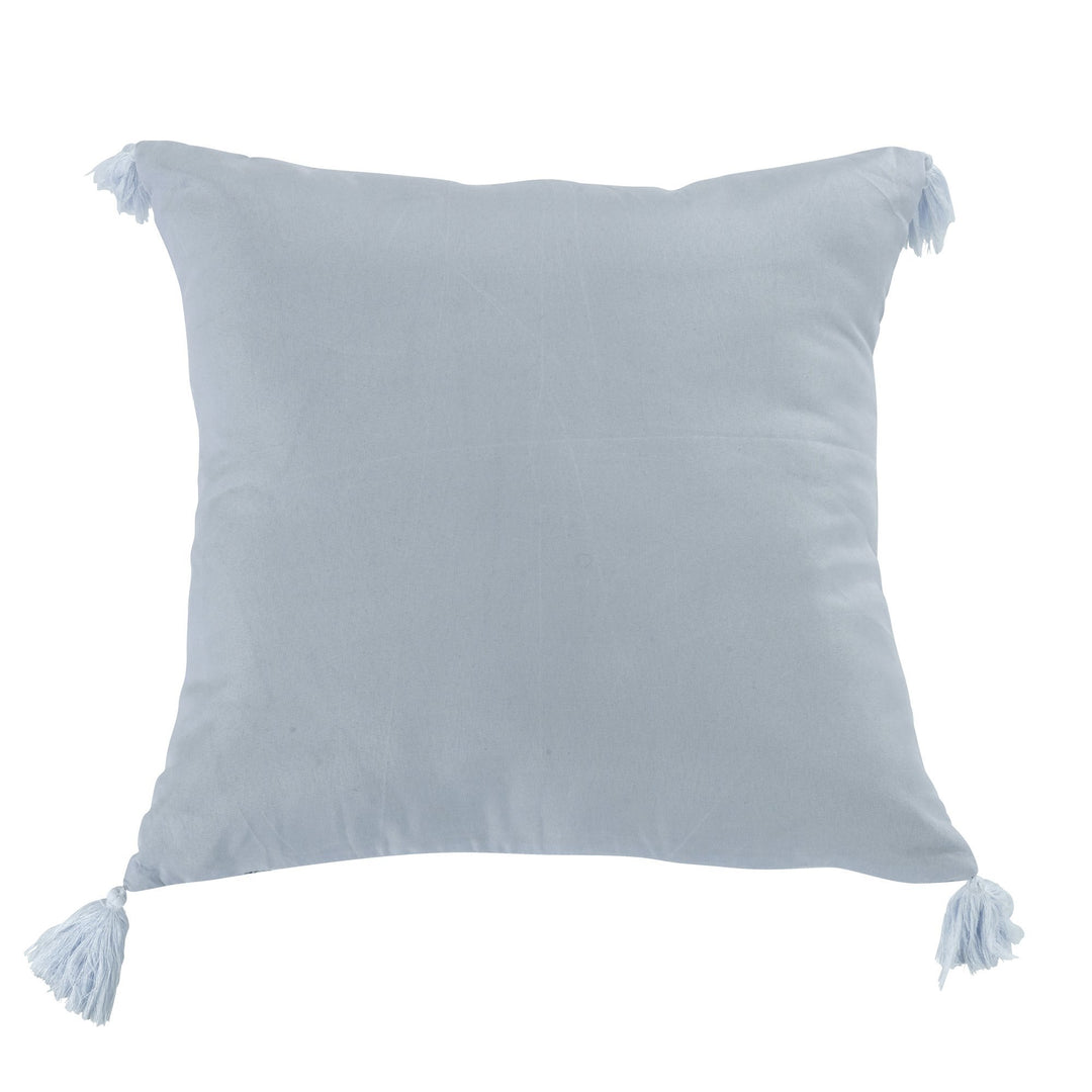 Silver Branch Blue Decorative Throw Pillow 18" x 18" Throw Pillows By Donna Sharp