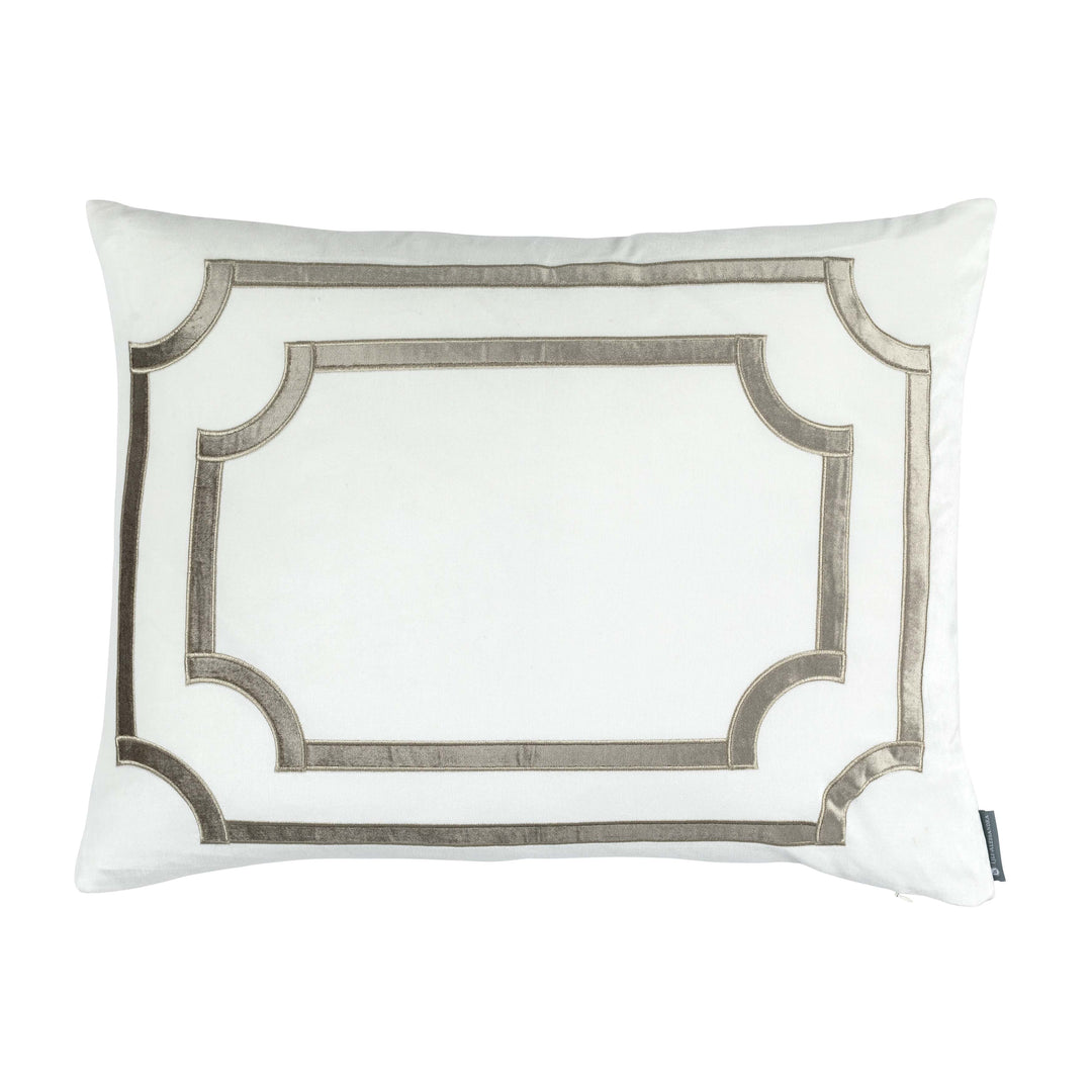 Soho Ivory/Fawn Matte Velvet Decorative Throw Pillow Throw Pillows By Lili Alessandra