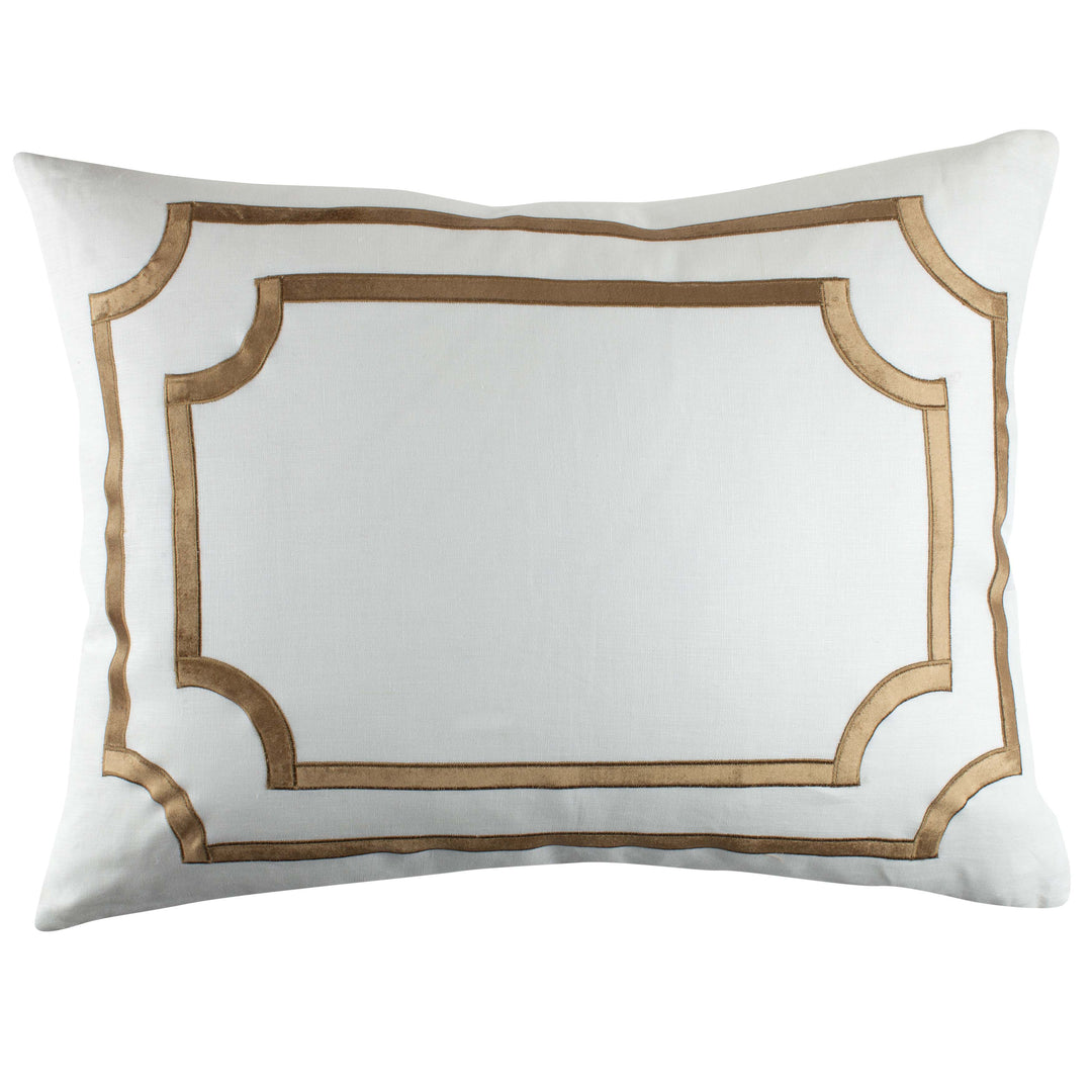 Soho White Linen Straw Velvet Decorative Throw Pillow Throw Pillows By Lili Alessandra
