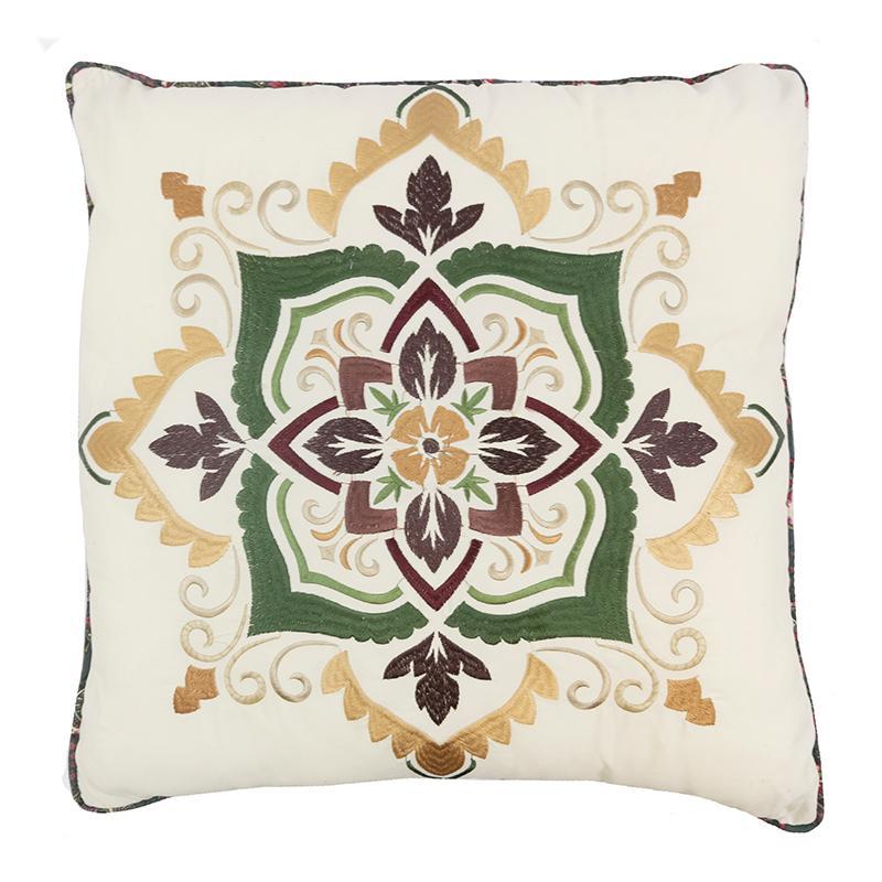 Spice Postage Stamp Square Decorative Throw Pillow Throw Pillows By Donna Sharp