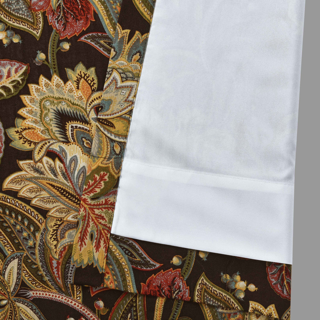 Stefania Black Window Panel Pair (Set of 2) - Final Sale Window Panels By J. Queen New York