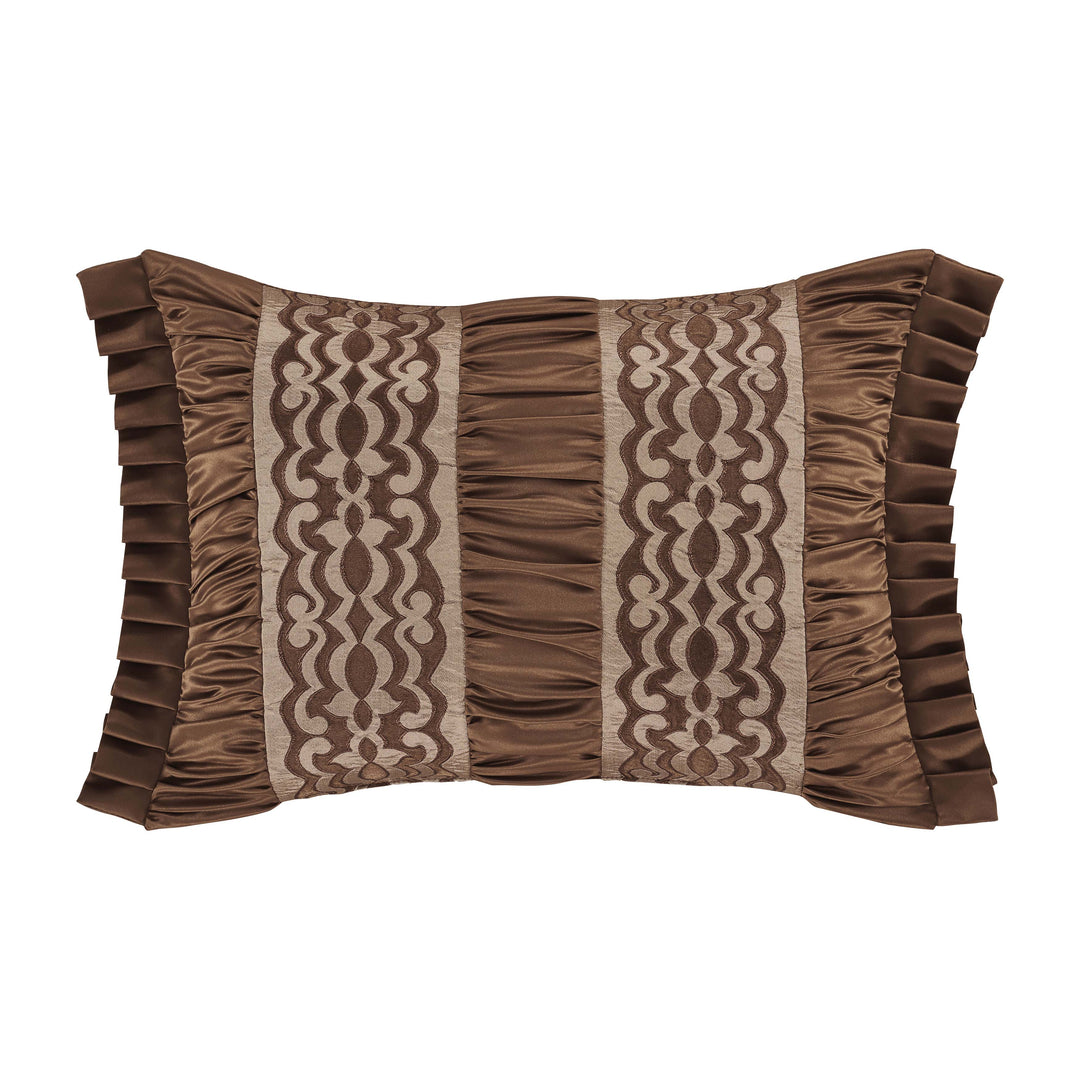 Surano Copper Boudoir Decorative Throw Pillow 20" x 15" By J Queen Throw Pillows By J. Queen New York