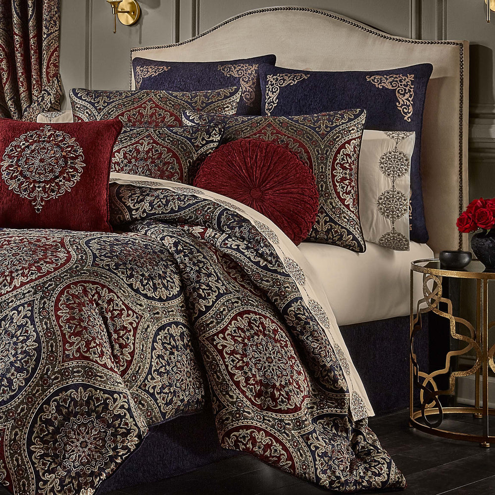 Taormina Red 4-Piece Comforter Set By J Queen Comforter Sets By J. Queen New York