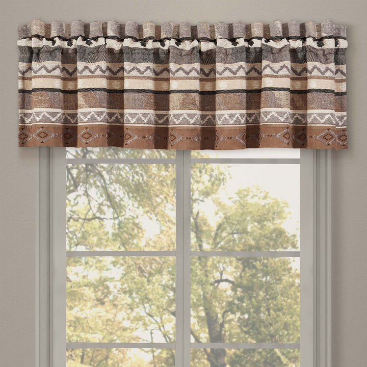 Timber Linen Straight Window Valance By J Queen Window Valances By J. Queen New York