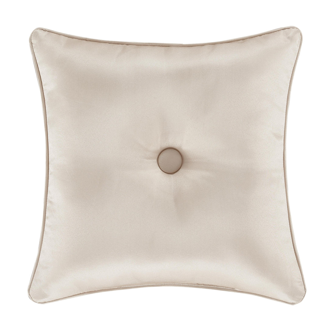 Trinity Champagne Square Decorative Throw Pillow 18" x 18" By J Queen Throw Pillows By J. Queen New York