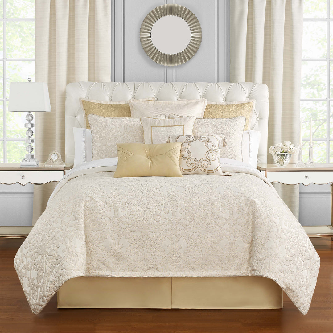 Valetta Ivory 6-Piece Comforter Set Comforter Sets By Waterford