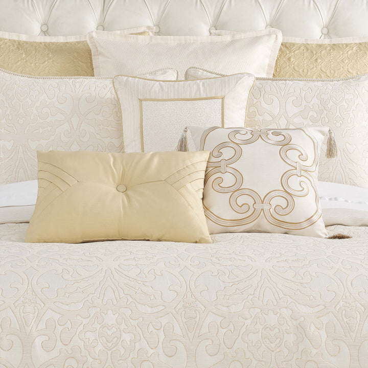 Valetta Ivory 6-Piece Comforter Set Comforter Sets By Waterford