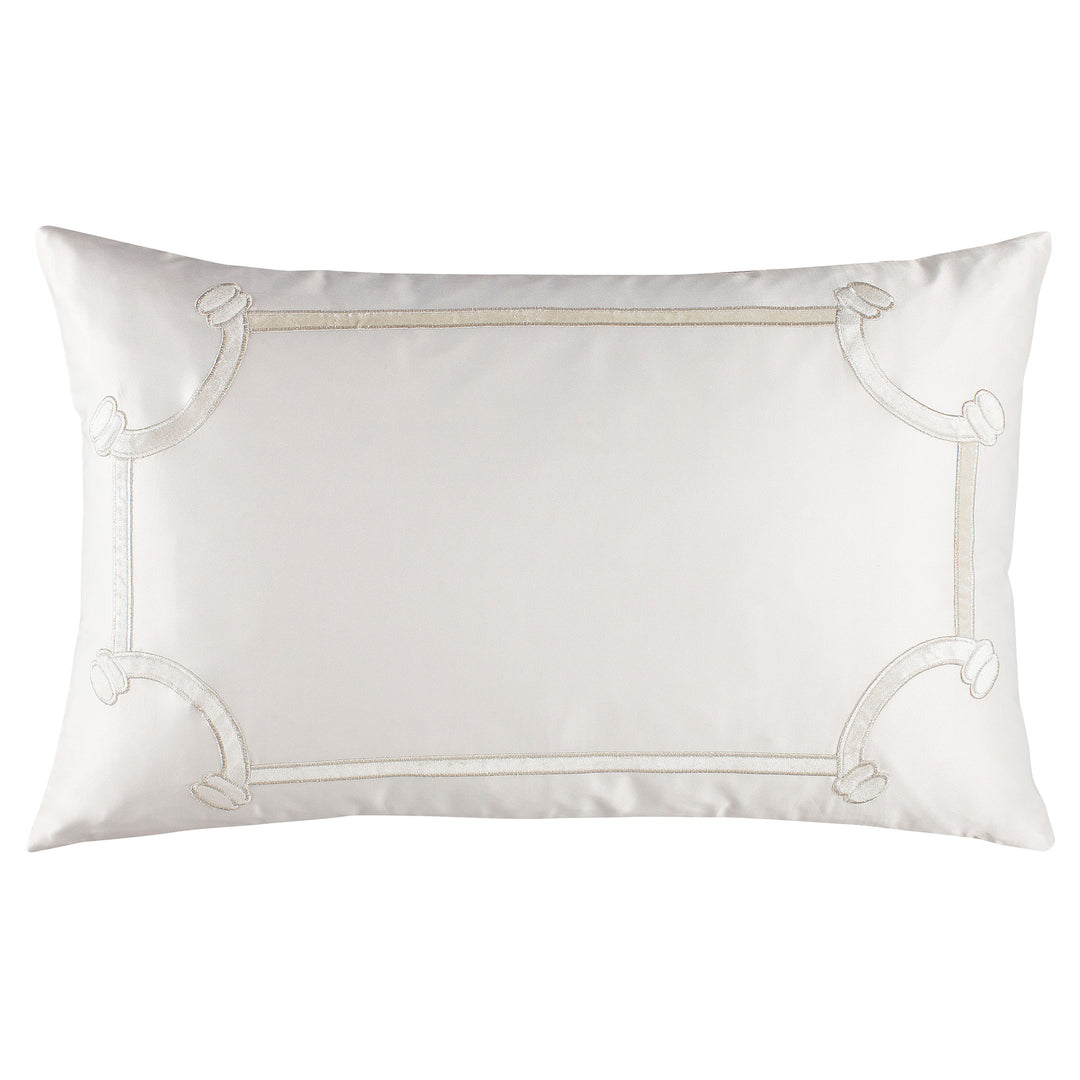 Vendome Ivory Boudoir Pillow - Lili Alessandra Throw Pillows By Lili Alessandra