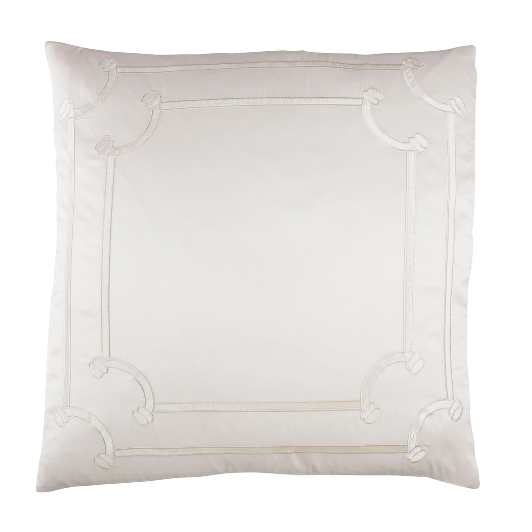 Vendome Ivory Euro Pillow - Lili Alessandra Throw Pillows By Lili Alessandra
