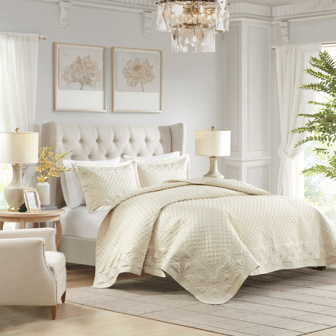 Versailles Champagne Coverlet Set Coverlet By Croscill Home LLC
