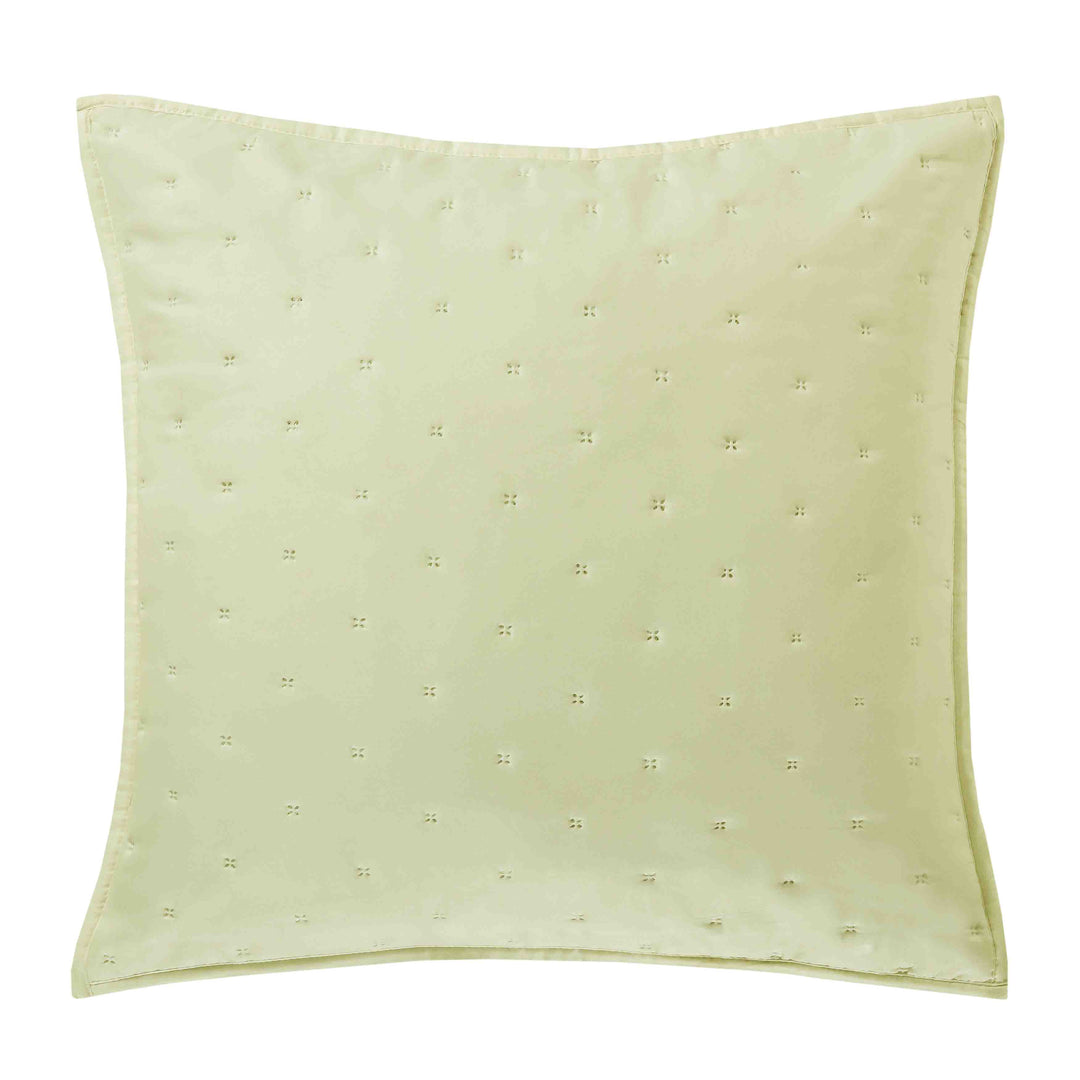 Vesper Green Quilted Euro Sham By J Queen Euro Shams By J. Queen New York