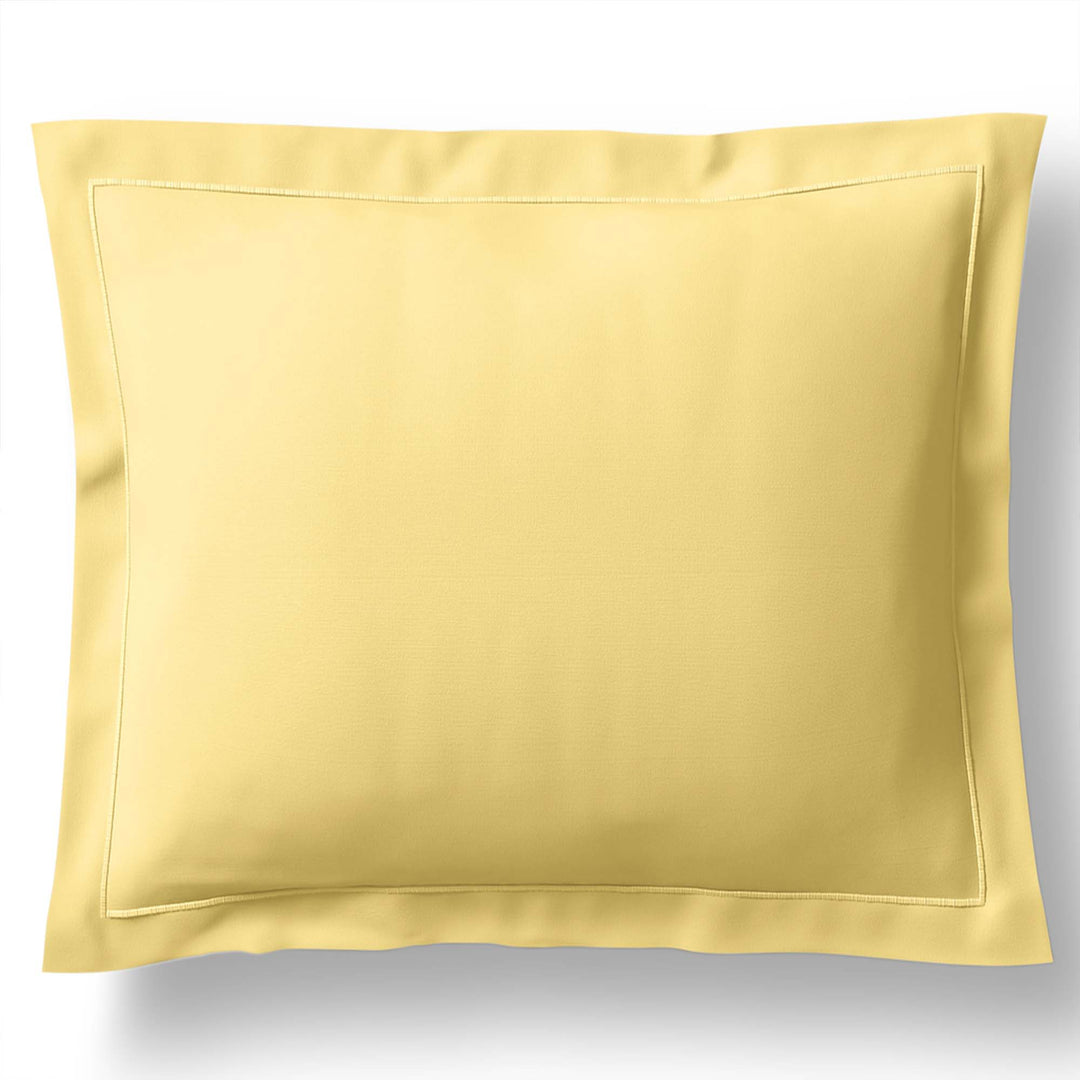 Vexin Pollen Yellow 100% Cotton Percale Pillow Sham Sham By Anne de Solène