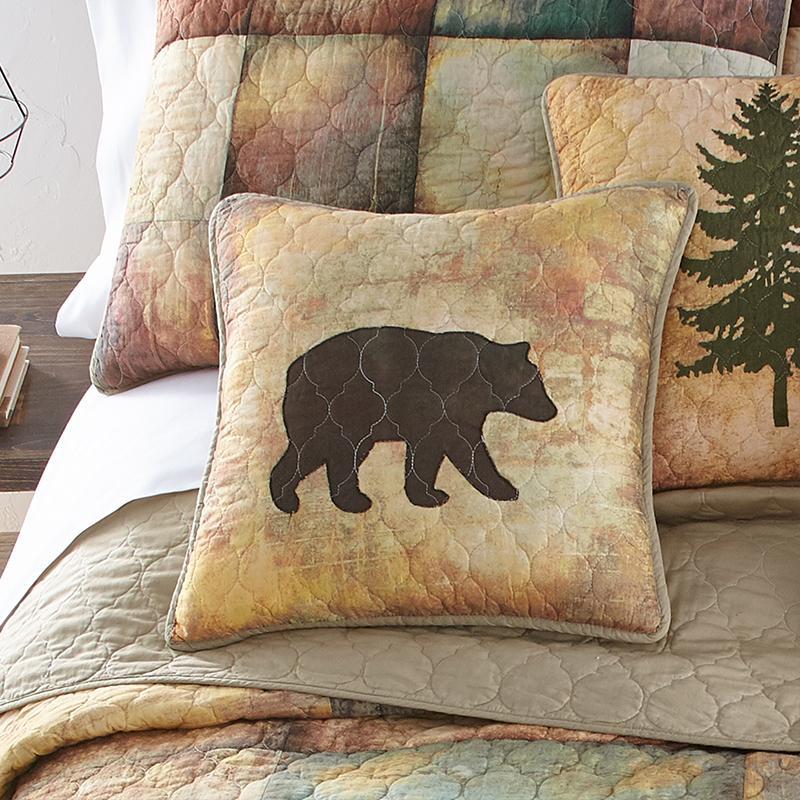 Wood Patch Decorative Bear Pillow Throw Pillows By Donna Sharp