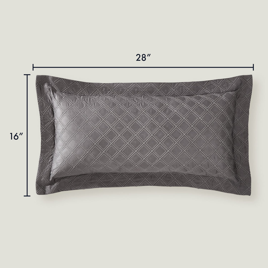 Hira Decorative Lumbar Pillow | 100% Certified Giza Egyptian Cotton Throw Pillows By Pure Parima