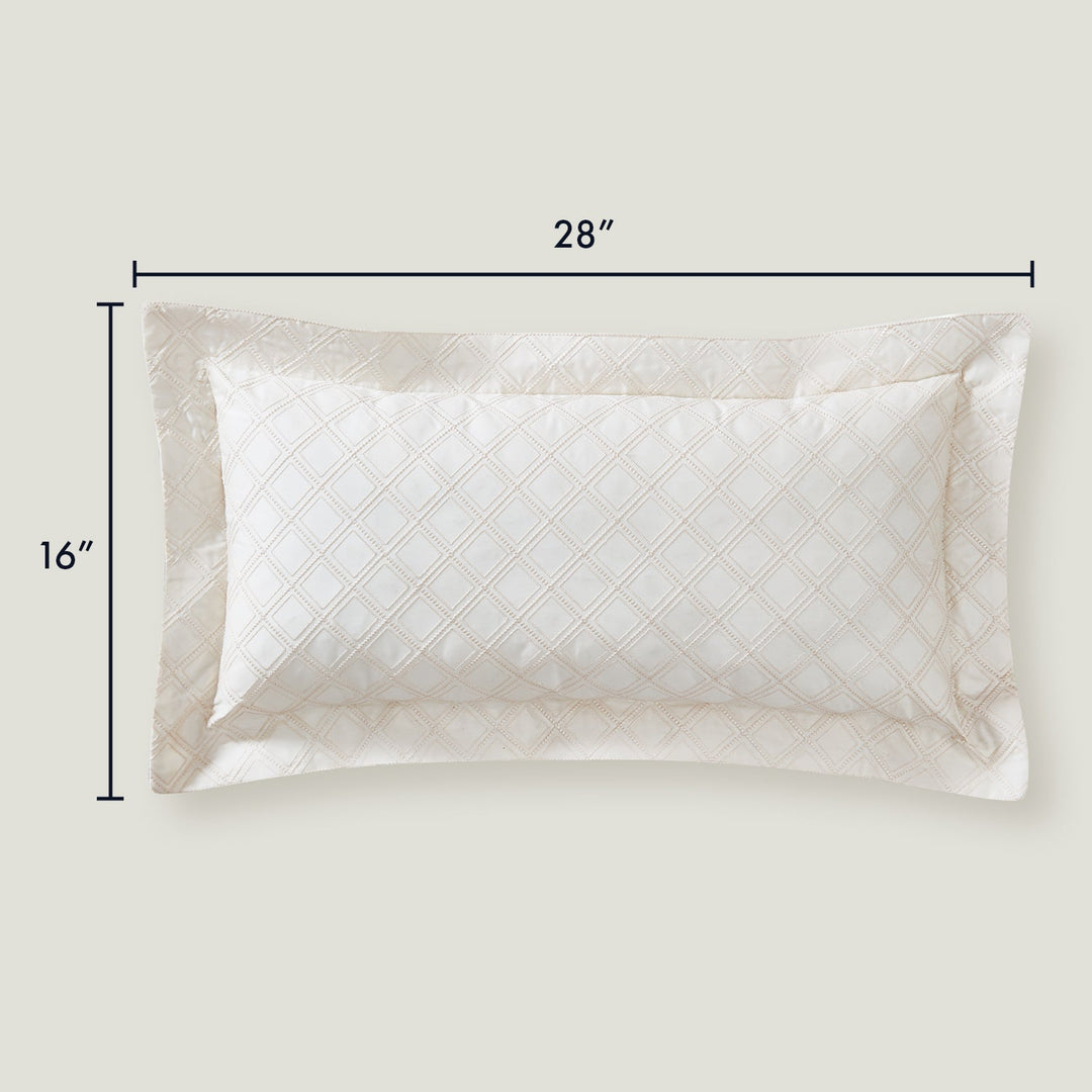 Hira Decorative Lumbar Pillow | 100% Certified Giza Egyptian Cotton Throw Pillows By Pure Parima