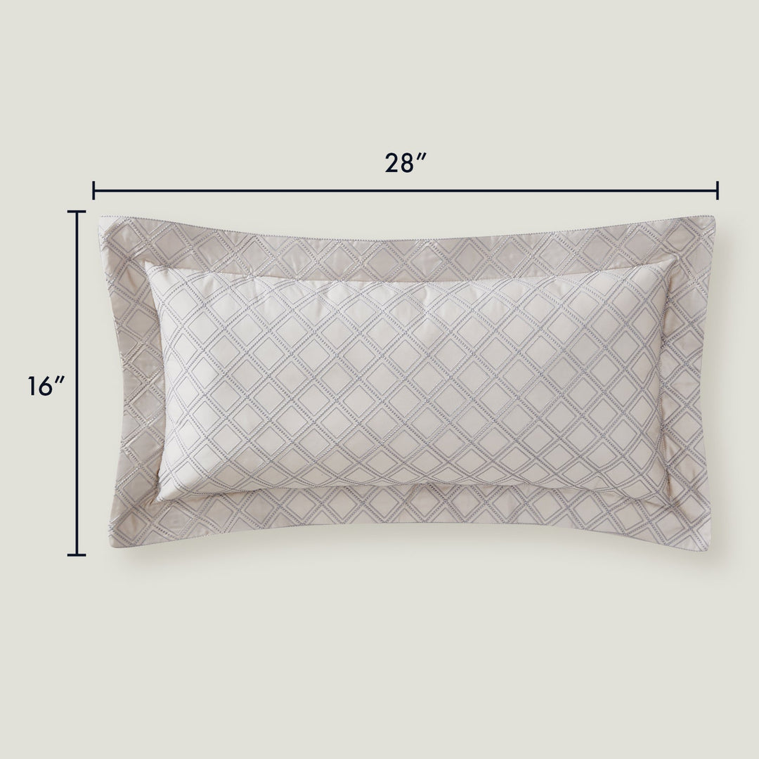 Hira Decorative Lumbar Pillow | 100% Certified Giza Egyptian Cotton Throw Pillows By Pure Parima