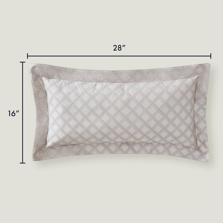 Hira Decorative Lumbar Pillow | 100% Certified Giza Egyptian Cotton Throw Pillows By Pure Parima