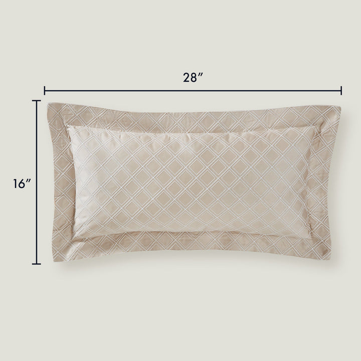 Hira Decorative Lumbar Pillow | 100% Certified Giza Egyptian Cotton Throw Pillows By Pure Parima