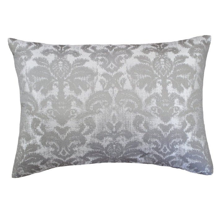 Chanson D'Amour Silver Decorative Throw Pillow 20" x 14" Throw Pillows By Ann Gish