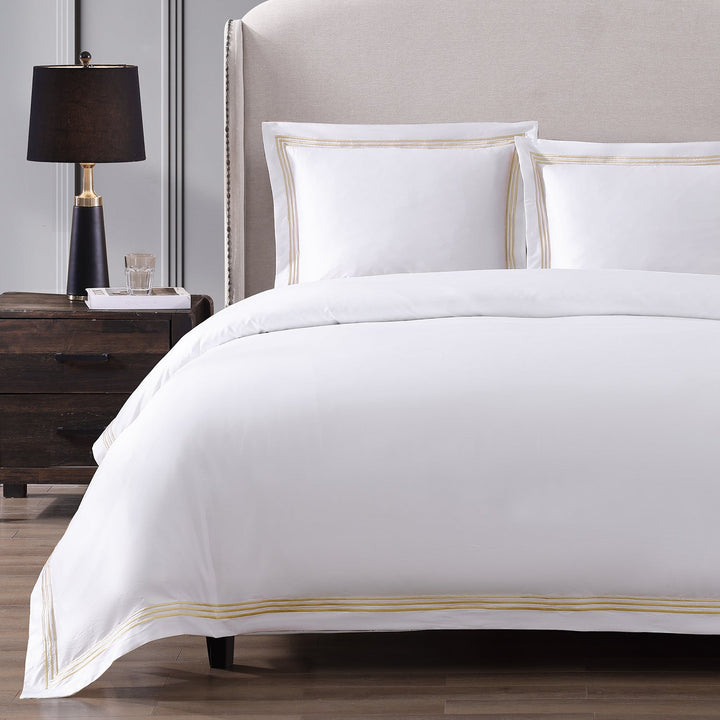 Triple Luxe Sateen Duvet Cover Set | Hotel Collection Duvet Covers By Pure Parima