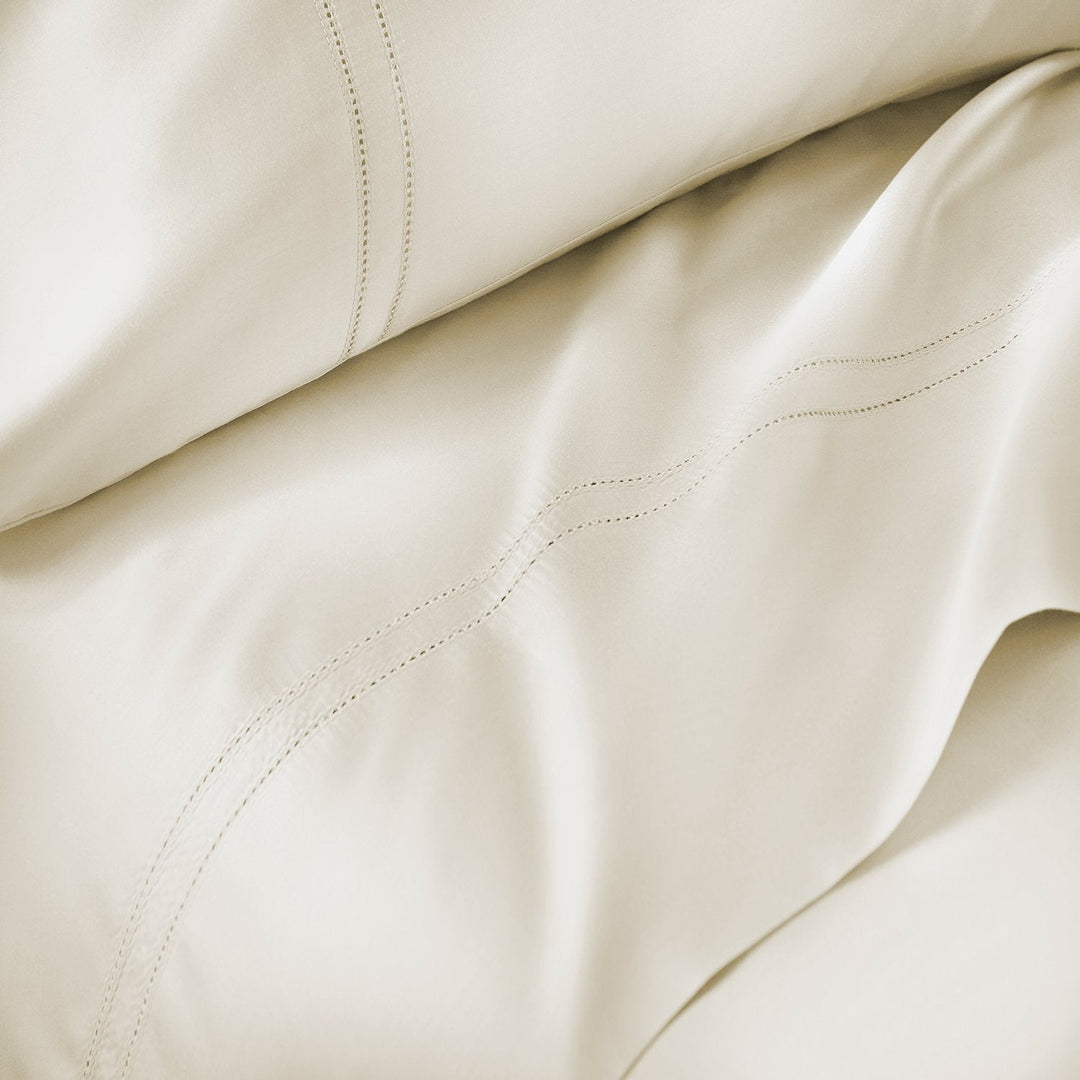 Yalda Ivory Sheet Set | 100% Certified Giza Egyptian Cotton Sheet Sets By Pure Parima