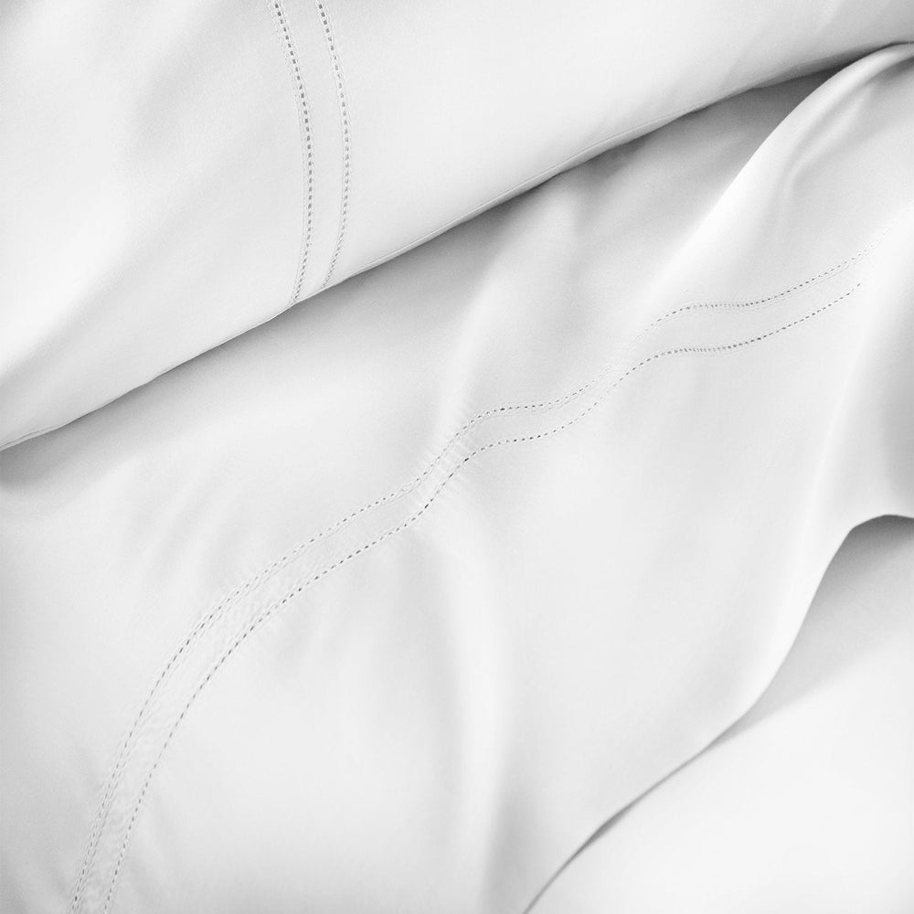 Yalda White Sheet Set | 100% Certified Giza Egyptian Cotton Sheet Sets By Pure Parima
