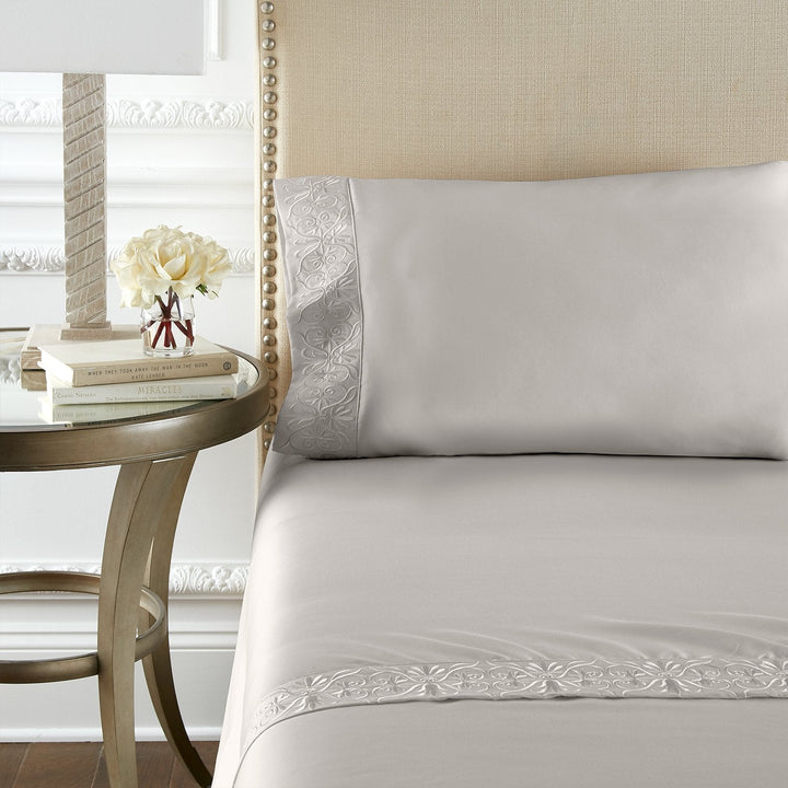 Ariane Ivory Sheet Set | 100% Certified Giza Egyptian Cotton Sheet Set By Pure Parima